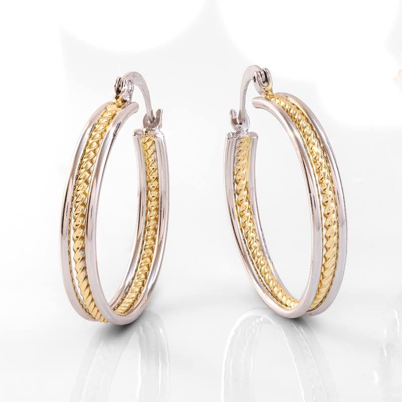 Harmony Hoop Earrings (Woven)